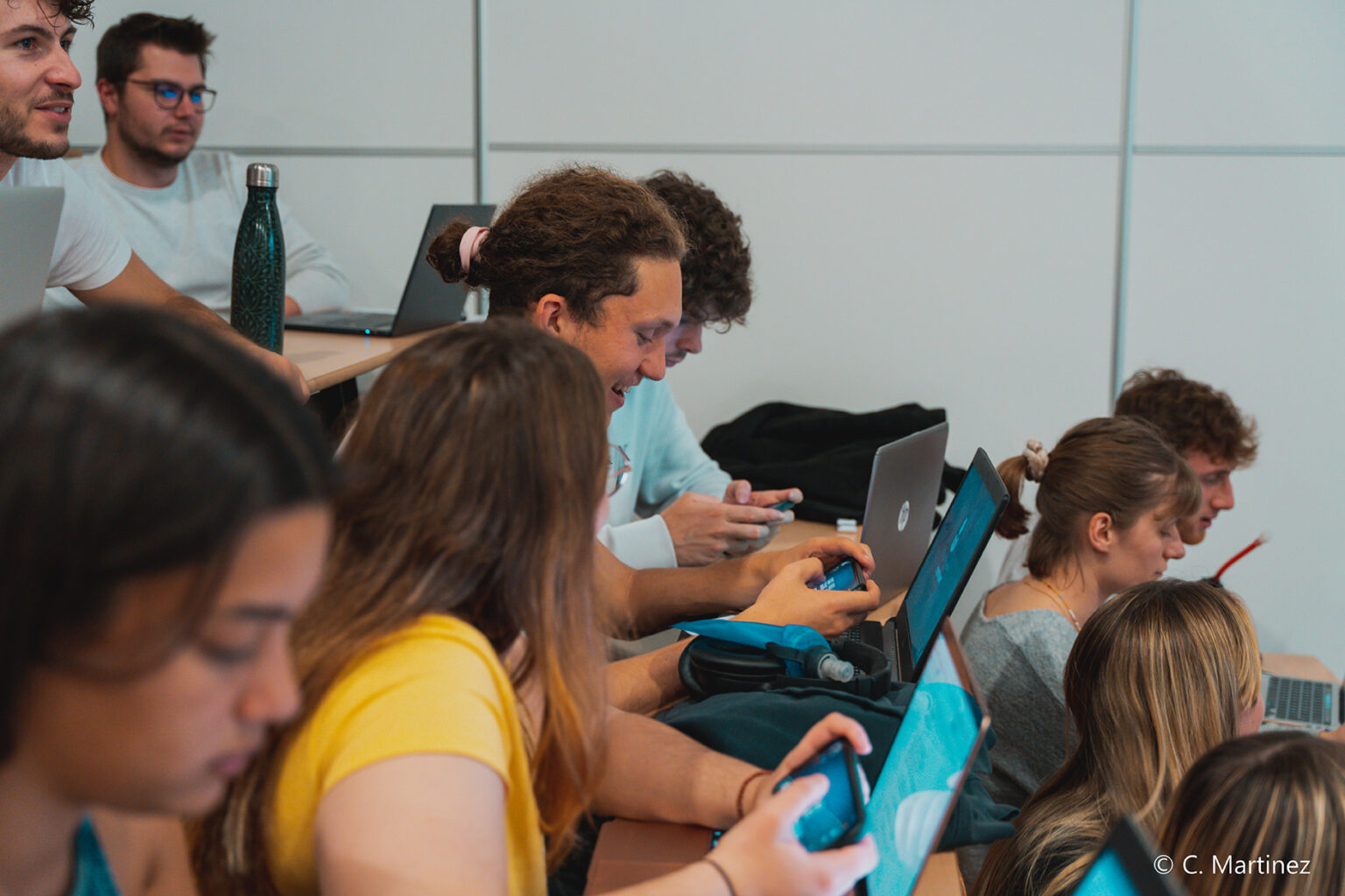 étudiants en amphithéâtre